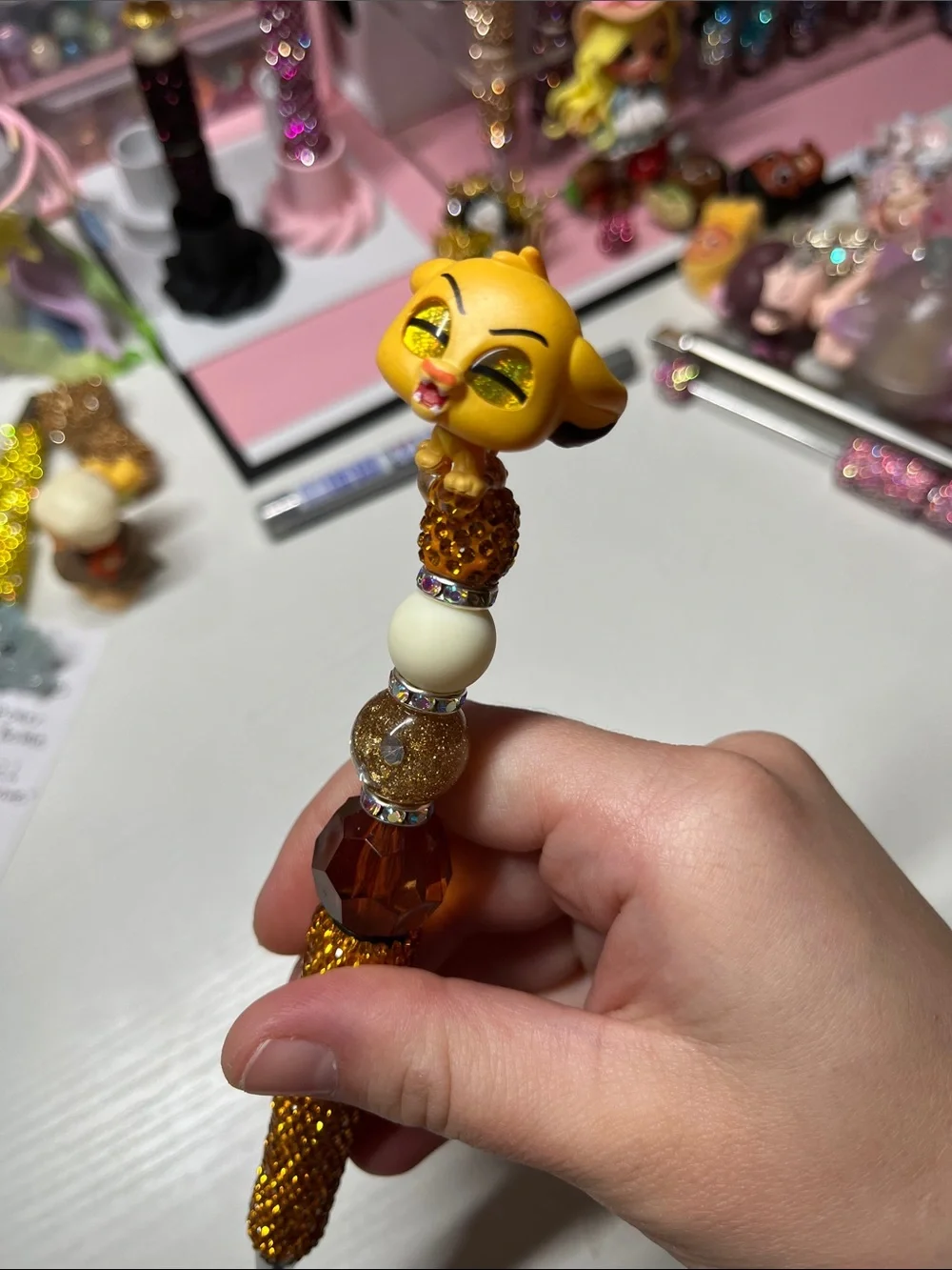 Lion King lightweight fancy beaded pen